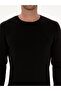 Black Slim Fit Cotton Blend Crew Neck Basic Knitwear Sweater 50318620-Vr046 - 6