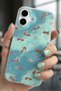 iPhone 16 Plus Aurora Fish Design Shiny Sides Soft Protective Phone Case