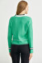 Color Block Knitwear Sweater - Green - 5