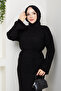 Women's Underwear Set with Inner Lining, Double Set, Diamond Patterned Mesh Knitwear Dress - 2
