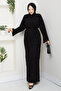 Women's Underwear Set with Inner Lining, Double Set, Diamond Patterned Mesh Knitwear Dress - 4