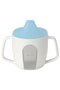 BÖRJA Training beaker, white/blue