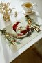 American Placemat with Santa Claus for 6 People Protective Table Cover Christmas Tableware Set