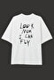 Look Mom I Can Fly Travis Scott Printed Oversize T-Shirt