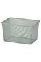 TROFAST Mesh storage box, light green-grey, 42 x 30 x 23 cm