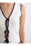 V-Neck Women's Knitwear Vest - 3