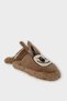 Warm Winter Women's House Slippers with Cute Rabbit Figure Brown - 5
