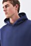Men's Premium Hooded Pocket Detailed Tracksuit Set Indigo 2033 - 3