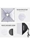 2 Pack 700W Equivalent Softbox Lighting Kit, 5700K LED Bulbs, 24x24" Softbox with E26 Socket, - 8