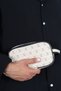 Cream Color Unisex Waterproof Shaving & Cosmetic Portfolio & Clutch Handbag Oval - 2