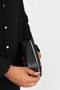 Black Unisex Water Resistant Shaving & Cosmetic Portfolio & Clutch Handbag Oval Design - 5