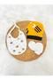 Newborn Baby 100% Cotton Bee Patterned Bib, Beanie and Gloves Set - 2