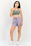 Women Brand Logo Non-Padded Sports Bra, Grey - 4