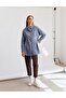 Stripe Pattern Viscose Tunic Indigo - 2
