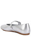 Women Mary Jane Ballerinas in Silver - 3