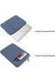 Laptop Case 13 inch, Polyester Vertical Computer Sleeve Bag with Pocket, Steel Blue - 3