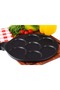 7-Cavity Mini Pancake Pan, Non-Stick Surface, Long Handle, Black - 4