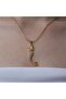 Mermaid Steel Necklace-Gold