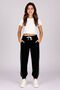 2-Piece Girls' Sports Casual Sweatpants with Elasticated Cuffs and Interlining - Cropped Length Not Included - 6