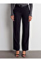 72172 بنطلون قماش متوسط ​​الخصر - أسود - 5
