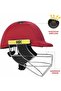 Defender Cricket Helmet for Men & Boys | Large | Red | Adjustable Steel Grill | Lightweight - 3