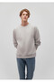 Crew Neck Basic Light Gray Men's Sweatshirt M0S10276-81582 - 2