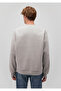 Crew Neck Basic Light Gray Men's Sweatshirt M0S10276-81582 - 4