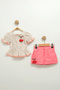 Girl baby shorts set (9-12-18 months) - 2