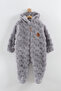 Baby Hooded Plush Jumpsuit (3-6-9-12 Months)