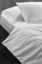 White Hotel Style Cotton Satin Double Duvet Cover Set - 4