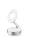 Vacuum Magnetic Suction Phone Holder, Foldable Mount Magnetic Ring Included White