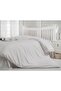 White Hotel Style Cotton Satin Double Duvet Cover Set - 6