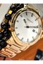 Men's Wristwatch with Calendar, Certified, Guaranteed, Yellow Steel Band Couple - 6