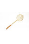 Wooden Handle Stainless Steel Frying Oil Ladle Colander Strainer Gold 14 cm - 3