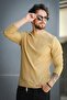 Jordao Ribbed Slim Fit Lycra Crew Neck Men's Long Sleeve Tshirt - 2