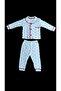 6 Months to 2 Years Old Baby Girl Pajama Set with Buttons, Soft Textured - 2