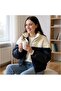 Quilted Plush Inflatable Coat - Ecru - 4