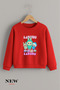 Labubu Printed Unisex Kids Crew Neck Sweatshirt