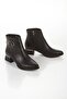 Women's Style Heeled Pointed Toe Boots Black - 2