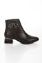 Women's Style Heeled Pointed Toe Boots Black - 3