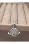 Silver Color Opal Star Planet Steel Necklace