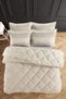 Striped Jacquard Wellsoft Single Sleeping Set with Elastic Sheet 3 Pieces - 4