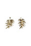 Textured Leaf Earrings - 2