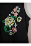 Embroidered, 95% Viscose, Buttoned All Over, V-Neck, Can Be Worn under a Jacket, Stylish Sleeveless Dress - 3
