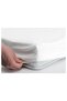 LEN Fitted sheet for cot, white, 60 x 120 cm, 2 pack - 4