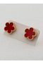 Non-Tarnish Steel Minimal Nail Model Clover Earrings - Children's Earrings 0.9 cm 4 Color Options
