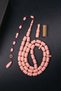 Light Pink Master Craftsmanship 45 Grain Old French Galalite Prayer Beads - 3