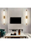 Black Luminous LED Strip Wall Light 360° Rotatable Bedside Stair Staircase Living Room Sconce - 7