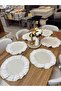 100% Cotton Ruffled Vintage American Tablecloth (6 Pieces) - 2