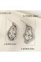 Gold Color Women's Watch Earrings - 3